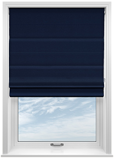 Norleigh, Indigo - Roman Blind